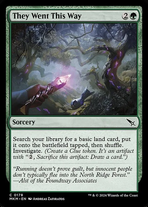 They Went This Way, card 178 from Murders at Karlov Manor
