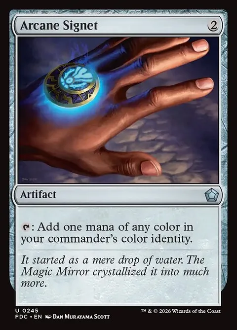 Arcane Signet, carte 245 de Foundations Commander