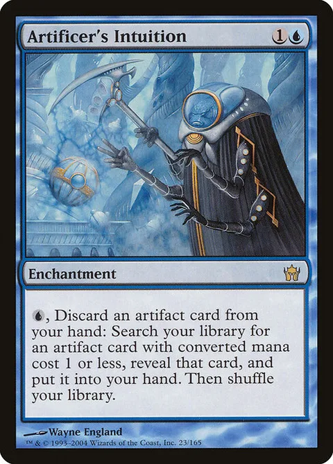 Artificer's Intuition, card 23 from Fifth Dawn