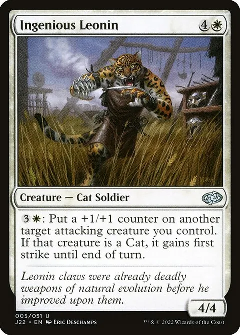 Ingenious Leonin, card 5 from Jumpstart 2022
