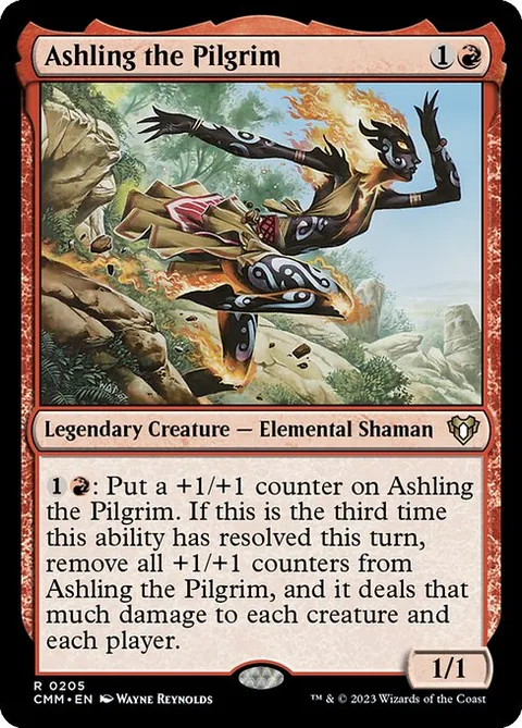 Ashling the Pilgrim, card 205 from Commander Masters