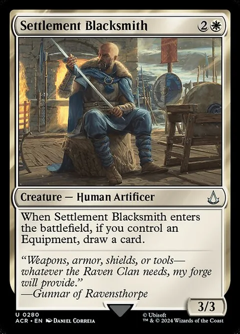 Settlement Blacksmith, card 280 from Assassin's Creed