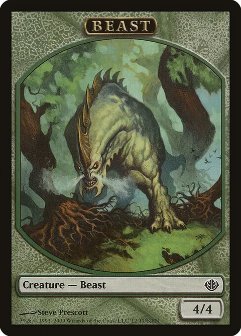 Beast, card T2 from Duel Decks: Garruk vs. Liliana Tokens