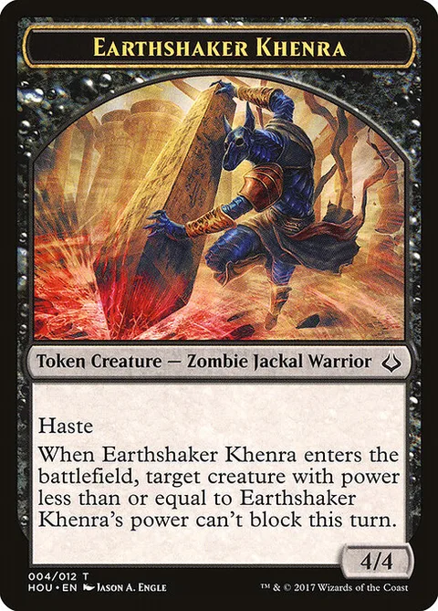 Earthshaker Khenra, carte 4 de Hour of Devastation Tokens