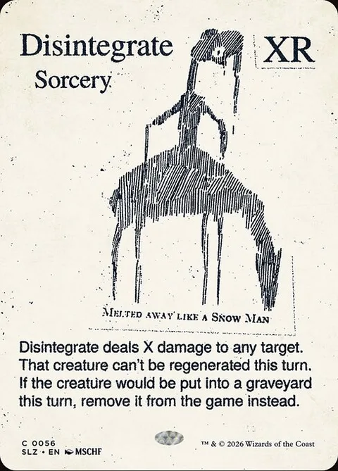 Disintegrate, card 56 from The Zeta Set