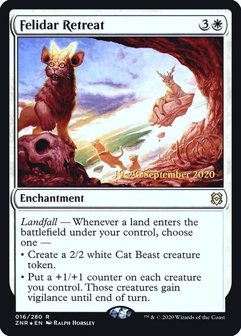 Felidar Retreat, card 16s from Zendikar Rising Promos