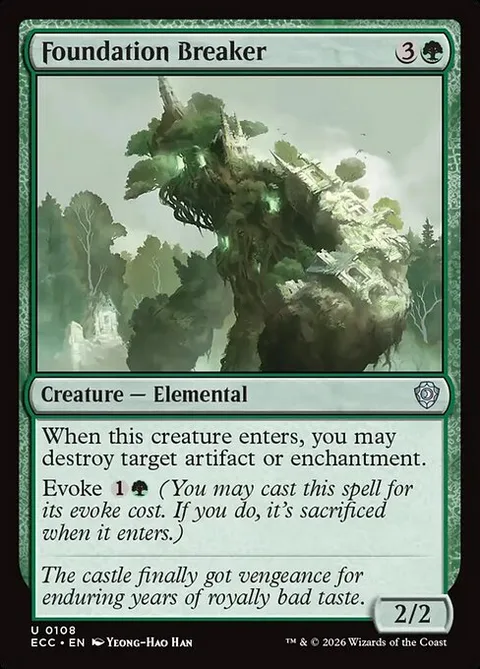 Foundation Breaker, carte 108 de Lorwyn Eclipsed Commander