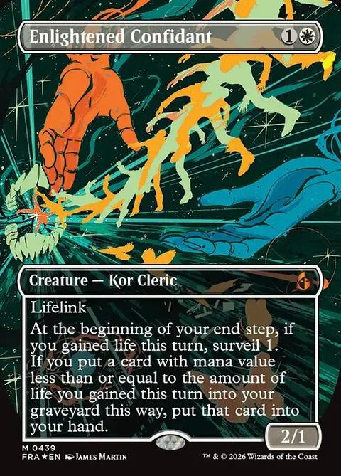 Enlightened Confidant, card 439 from Reality Fracture