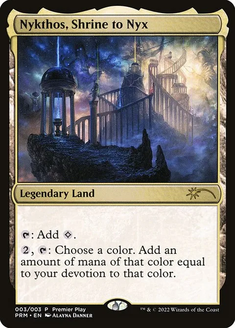 Nykthos, Shrine to Nyx, card 2022-3 from Pro Tour Promos