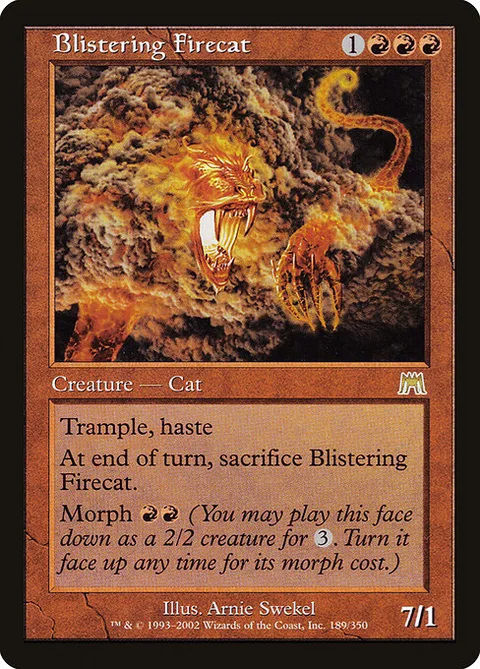 Blistering Firecat, carte 189 de Onslaught