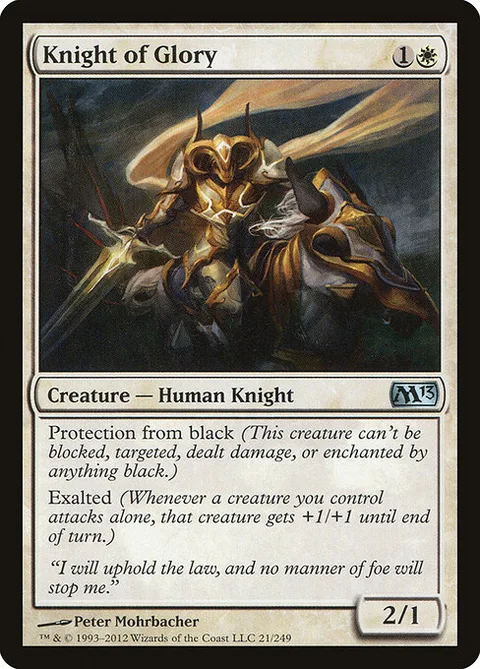 Knight of Glory, carte 21 de Magic 2013