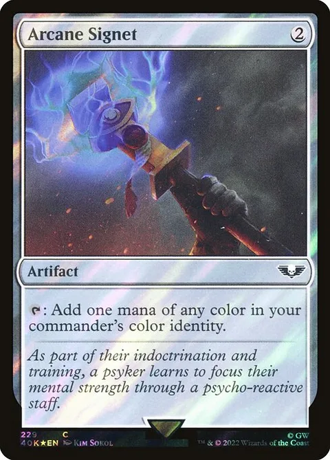 Arcane Signet, card 229★ from Warhammer 40,000 Commander