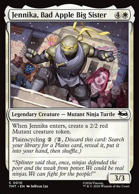 Jennika, Bad Apple Big Sister, card 10 from Teenage Mutant Ninja Turtles