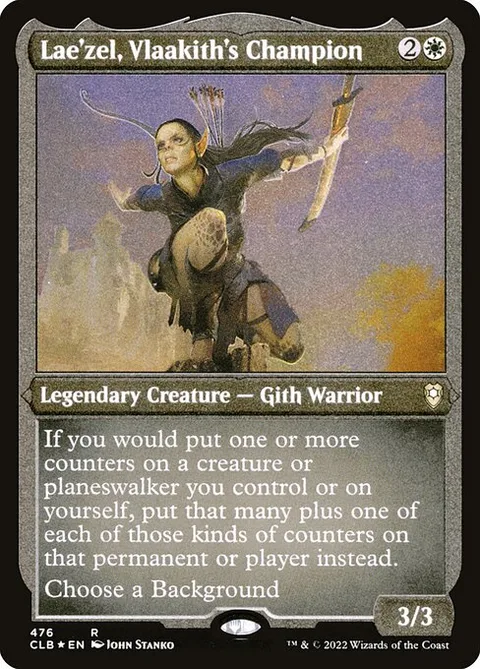 Lae'zel, Vlaakith's Champion, card 476 from Commander Legends: Battle for Baldur's Gate