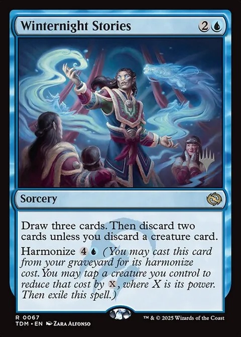 Winternight Stories, card 67p from Tarkir: Dragonstorm Promos