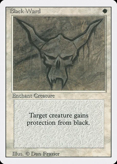Black Ward, card 5 from Revised Edition