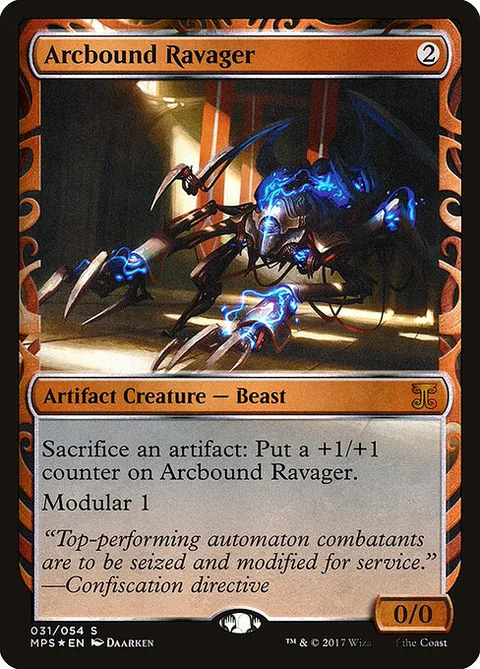 Arcbound Ravager, card 31 from Kaladesh Inventions
