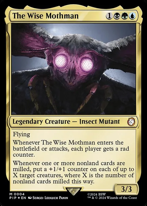 The Wise Mothman, card 4 from Fallout