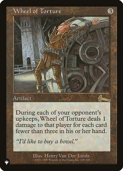Wheel of Torture, card ULG-138 from The List