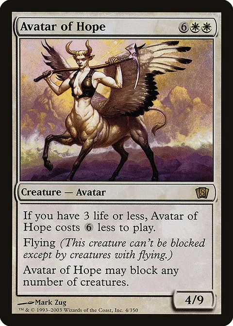 Avatar of Hope, card 4★ from Eighth Edition