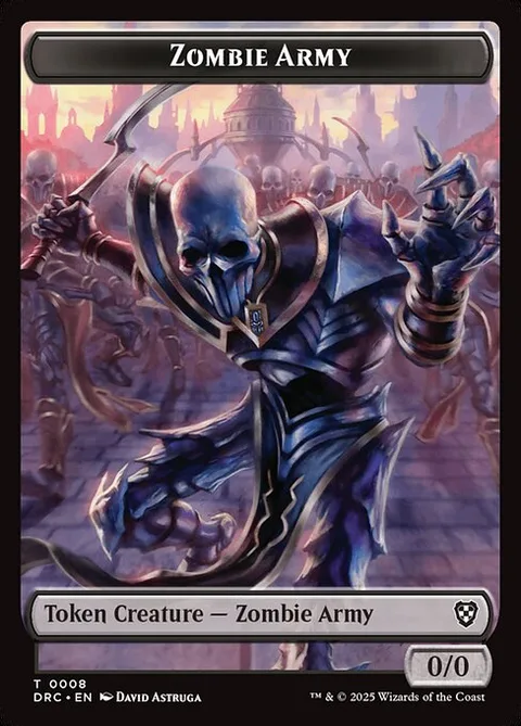 Zombie Army, card 8 from Aetherdrift Commander Tokens