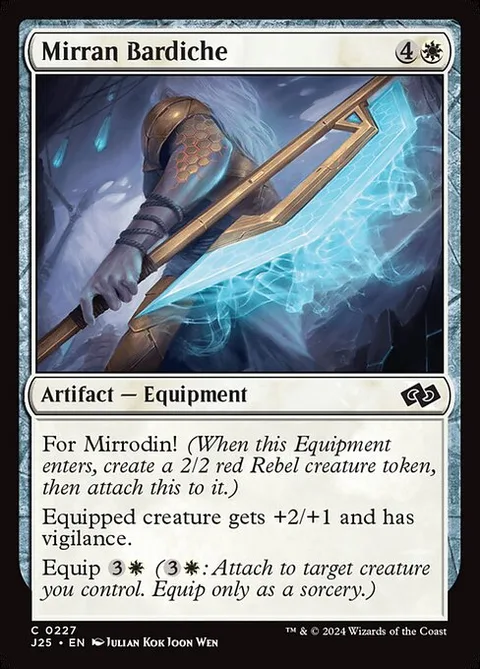 Mirran Bardiche, carte 227 de Foundations Jumpstart