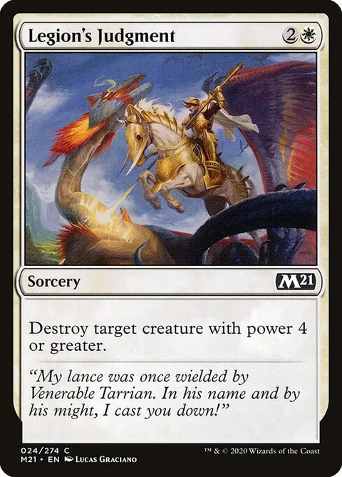 Legion's Judgment, card 24 from Core Set 2021