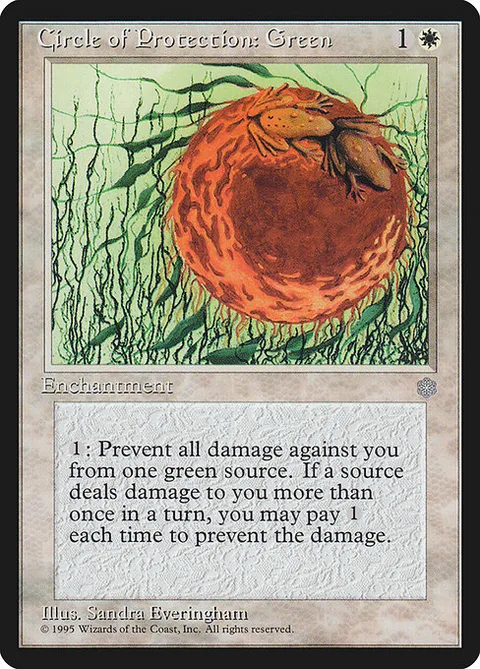 Circle of Protection: Green, card 14 from Ice Age
