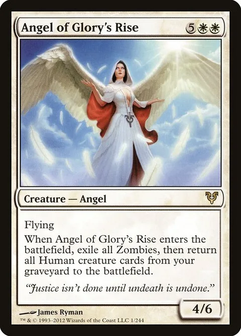 Angel of Glory's Rise, card 1 from Avacyn Restored