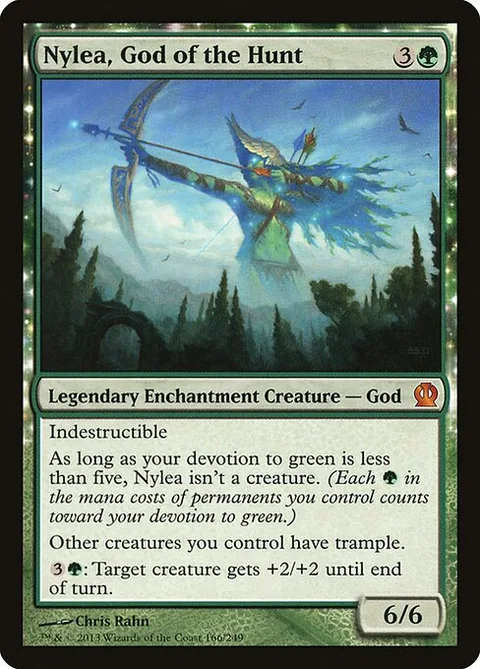 Nylea, God of the Hunt, carte 166 de Theros