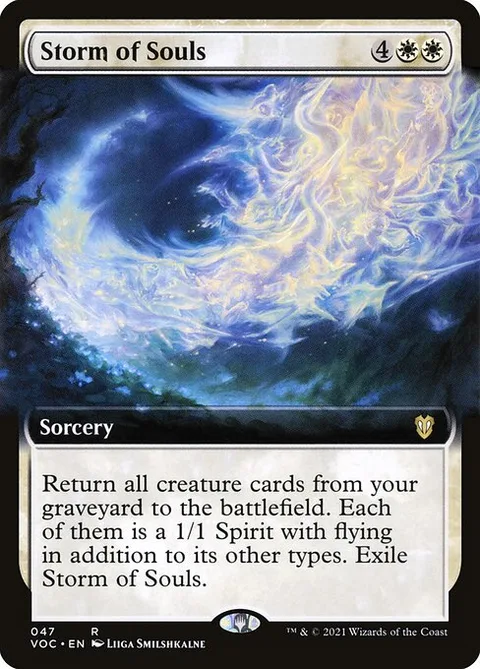 Storm of Souls, card 47 from Crimson Vow Commander