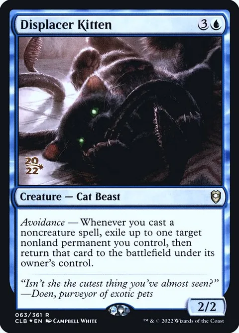 Displacer Kitten, carte 63s de Battle for Baldur's Gate Promos