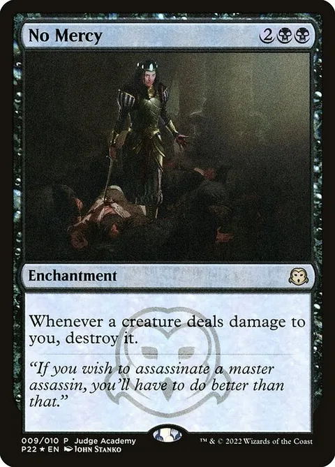 No Mercy, card 9 from Judge Gift Cards 2022