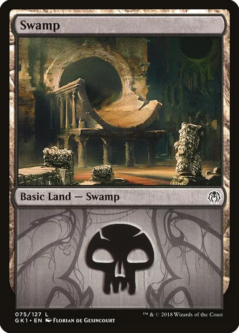 Swamp, card 75 from GRN Guild Kit