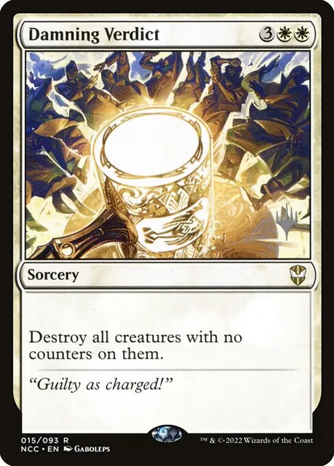 Damning Verdict, carte 15p de New Capenna Commander Promos