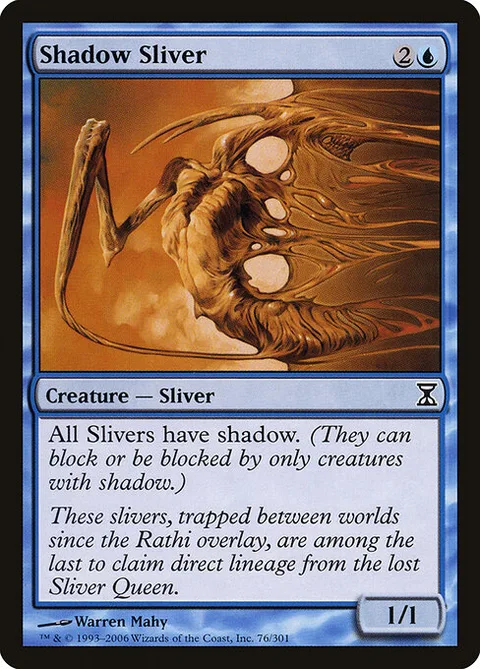 Shadow Sliver, card 76 from Time Spiral