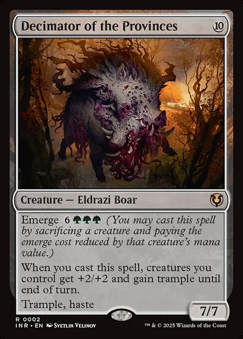 Decimator of the Provinces, card 2 from Innistrad Remastered