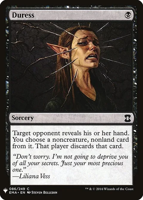 Duress, card EMA-86 from The List