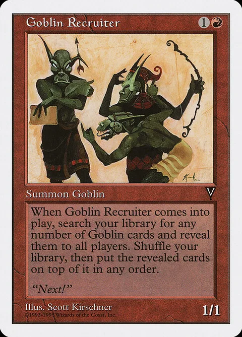 Goblin Recruiter, card 38 from Anthologies