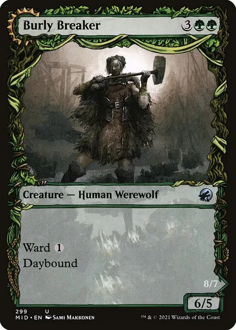 Burly Breaker // Dire-Strain Demolisher, card 299 from Innistrad: Midnight Hunt