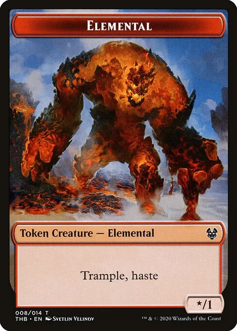 Elemental, card 8 from Theros Beyond Death Tokens