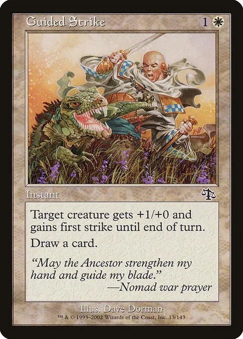 Guided Strike, card 13 from Judgment