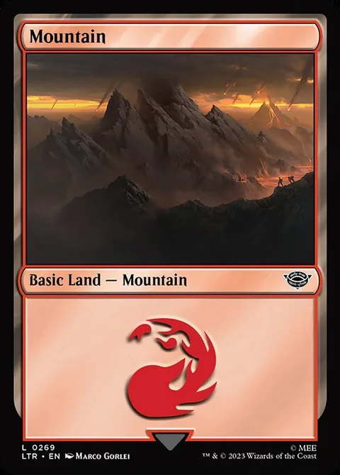 Mountain, card 269 from The Lord of the Rings: Tales of Middle-earth
