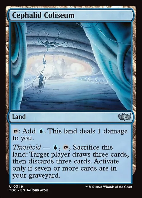 Cephalid Coliseum, card 349 from Tarkir: Dragonstorm Commander