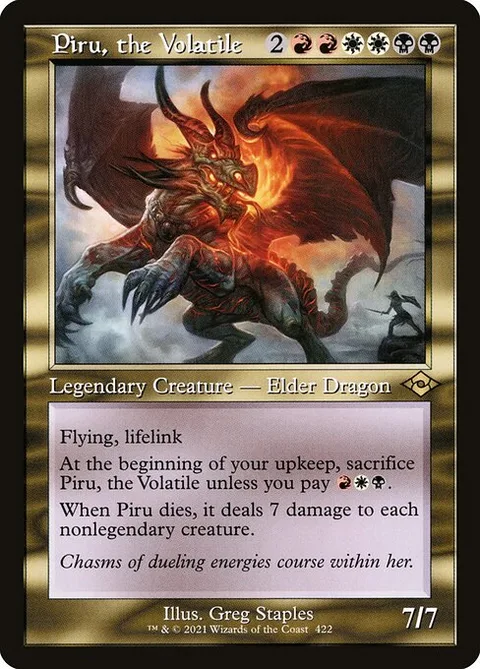 Piru, the Volatile, card 422 from Modern Horizons 2