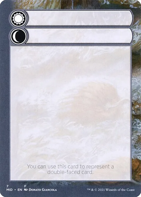 Double-Faced Substitute Card, card 7 from Innistrad: Midnight Hunt Substitute Cards