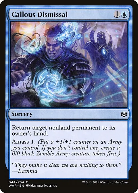Callous Dismissal, carte 44 de War of the Spark