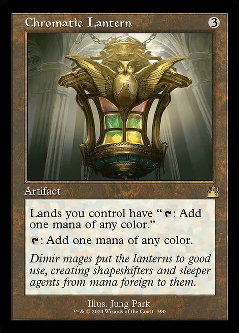 Chromatic Lantern, card 390 from Ravnica Remastered