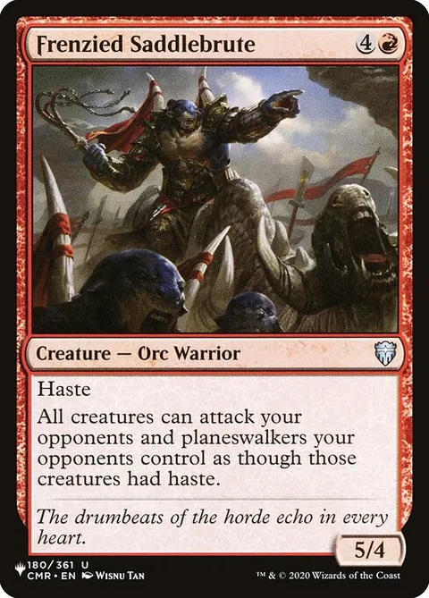 Frenzied Saddlebrute, carte CMR-180 de The List