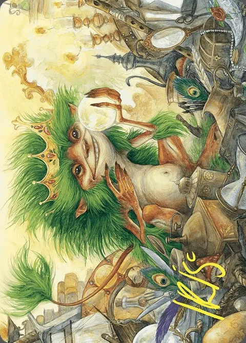 Knickknack Ouphe // Knickknack Ouphe, card 50 from Wilds of Eldraine Art Series